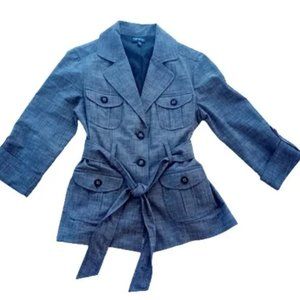 Gray 3/4 Sleeve Blazer Size Medium